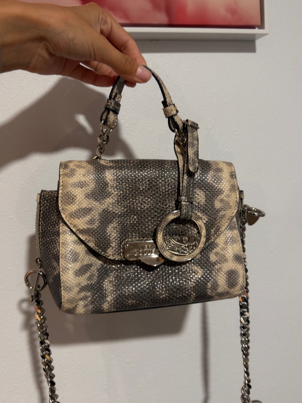 Versace Dv one leather crossbody bag